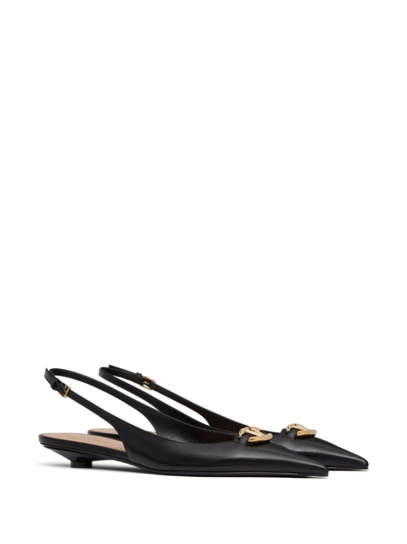 Black the Bold Edition Vlogo Ballet Pumps