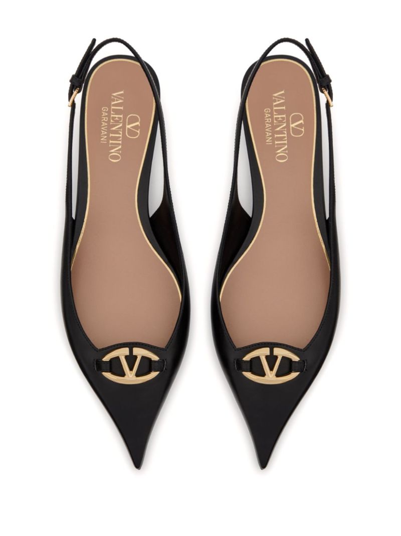 Black the Bold Edition Vlogo Ballet Pumps