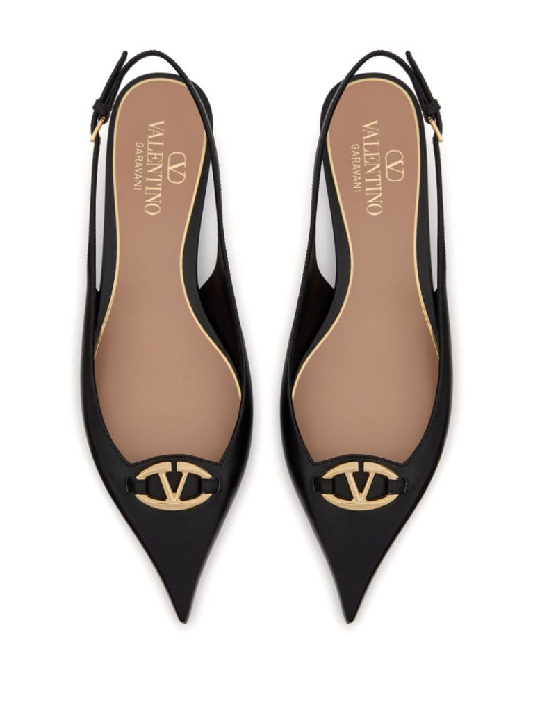 Black the Bold Edition Vlogo Ballet Pumps