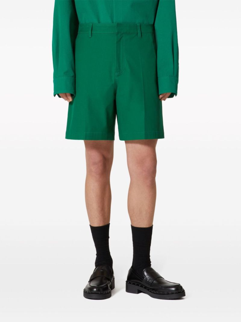 Green Vlogo Bermuda Shorts
