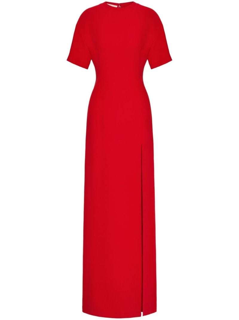 Red Cady Couture Silk Gown