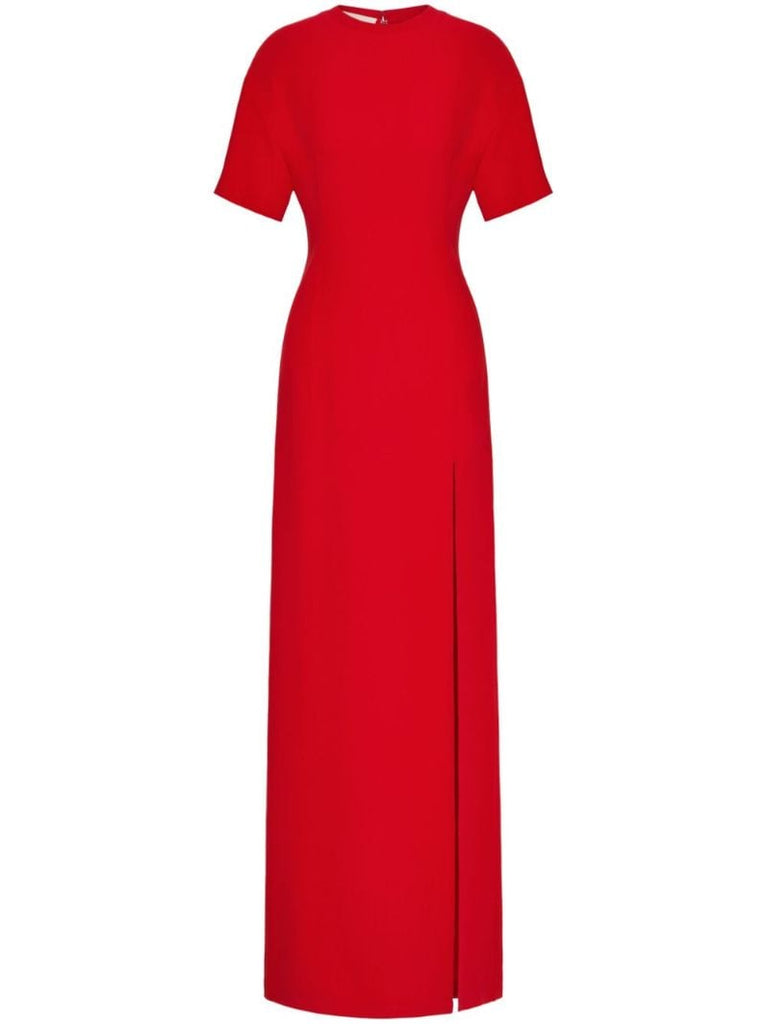 Red Cady Couture Silk Gown