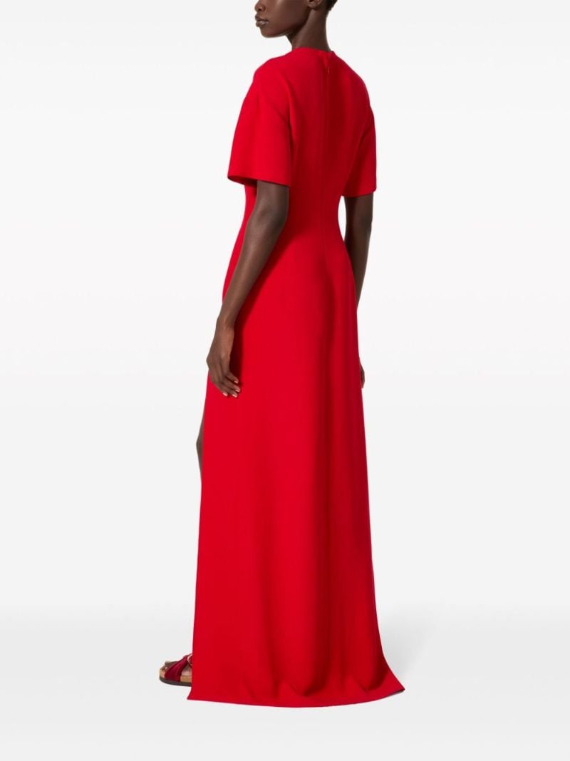 Red Cady Couture Silk Gown