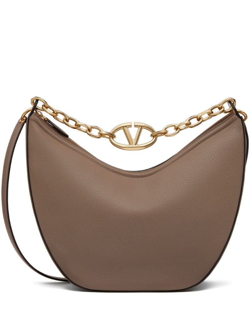 Brown Vlogo Moon Medium Shoulder Bag