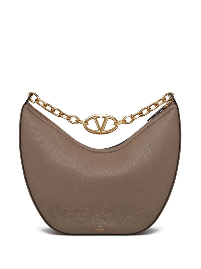 Brown Vlogo Moon Medium Shoulder Bag