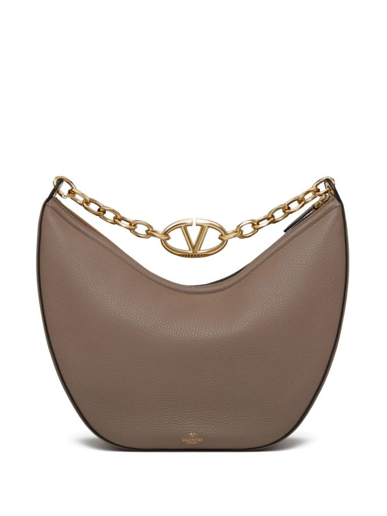 Brown Vlogo Moon Medium Shoulder Bag