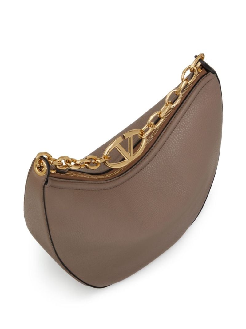 Brown Vlogo Moon Medium Shoulder Bag