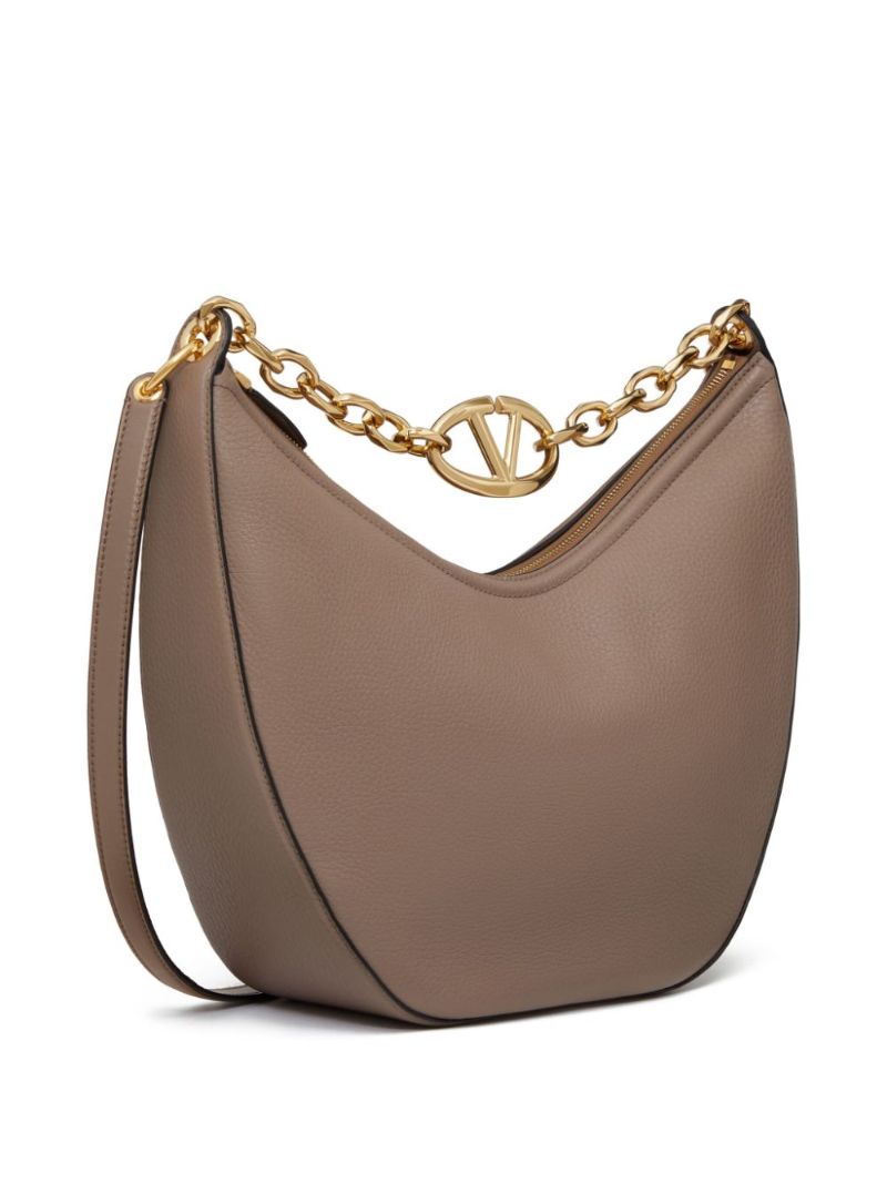 Brown Vlogo Moon Medium Shoulder Bag