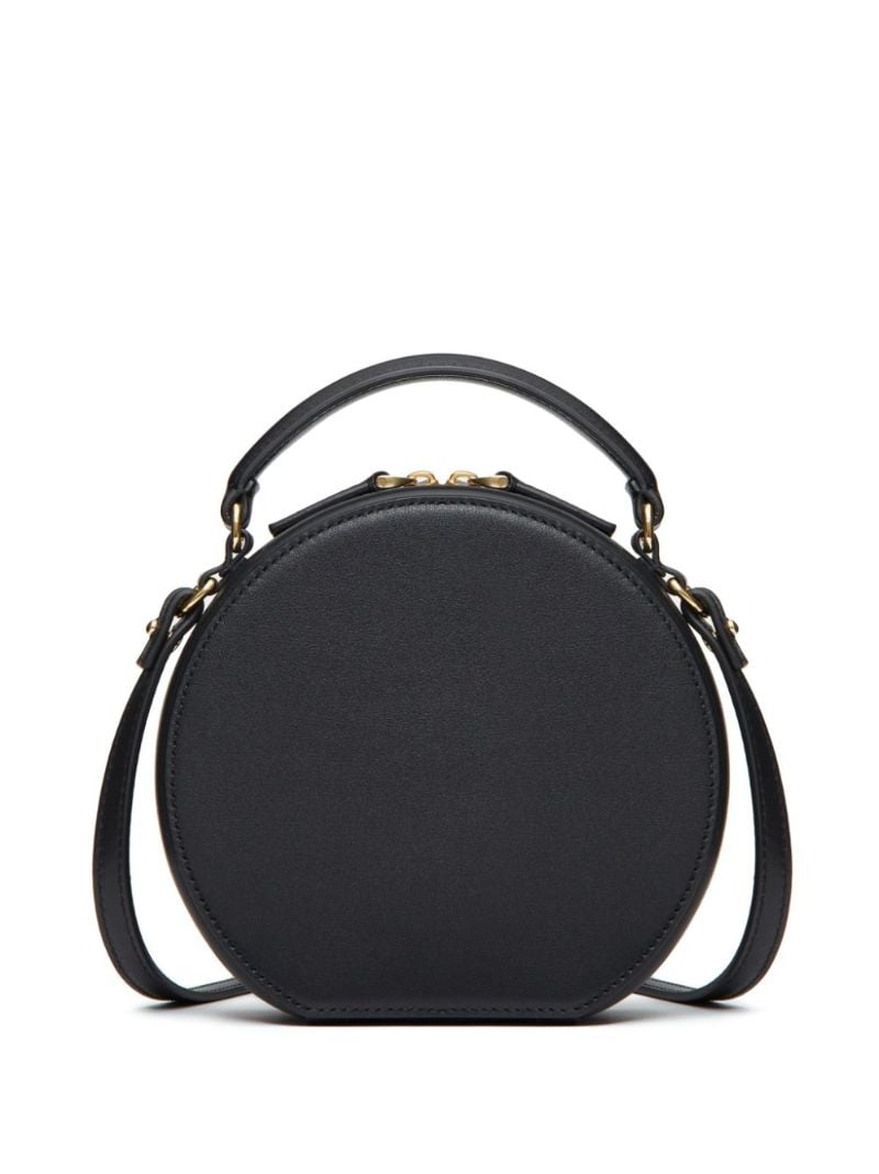 Black Vlogo Signature Leather Mini Bag