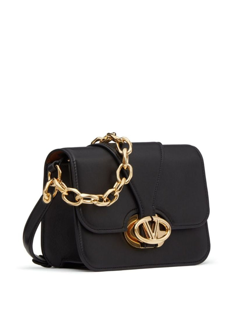 Black Vlogo Moon Crossbody Bag