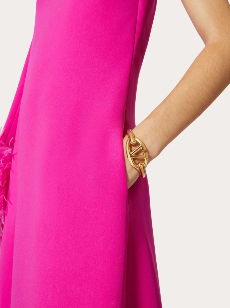 Gold Vlogo Signature Polished Bracelet
