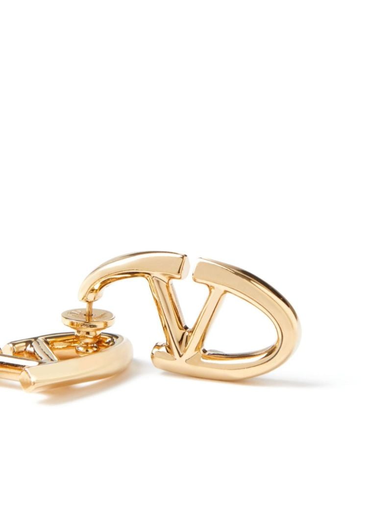 Gold-tone Vlogo Hoop Earrings