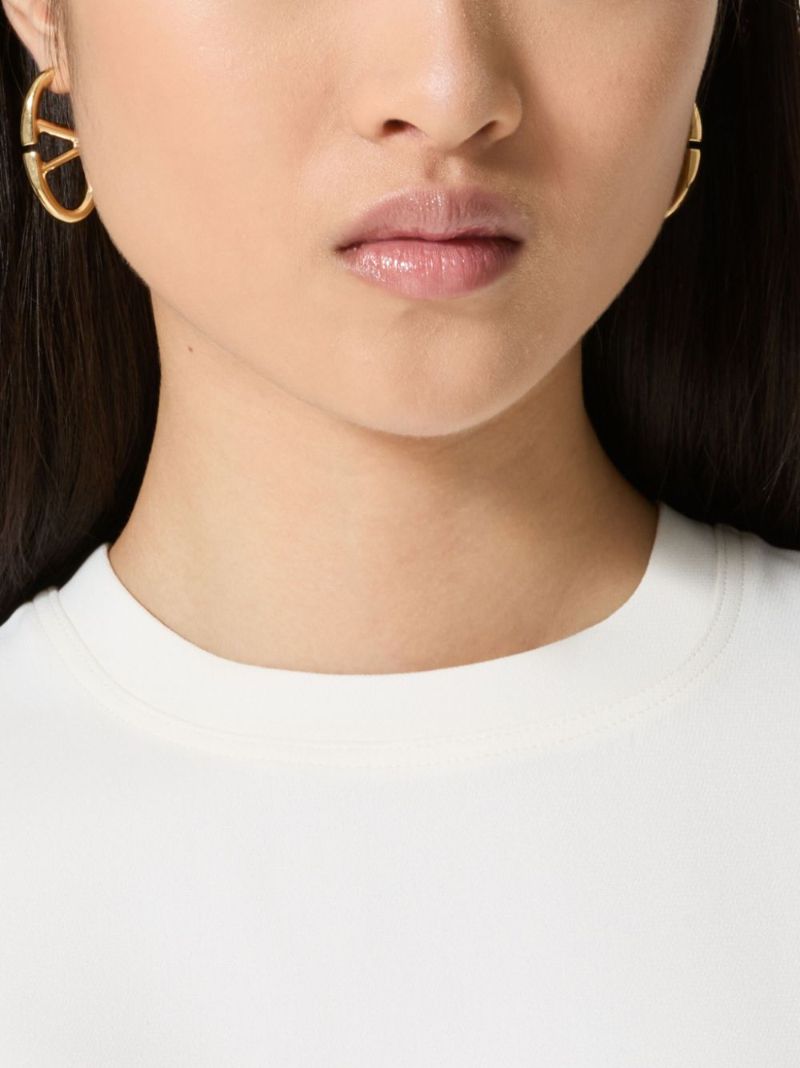 Gold-tone Vlogo Hoop Earrings