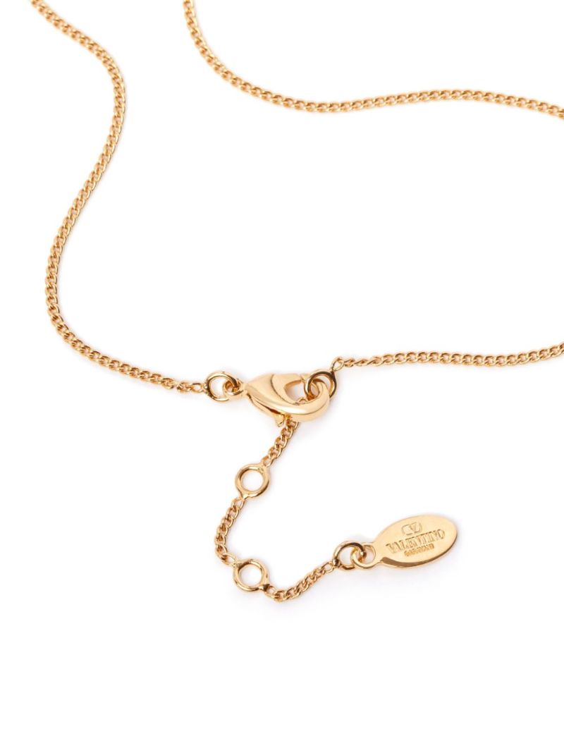 Gold-tone Vlogo Chain Necklace