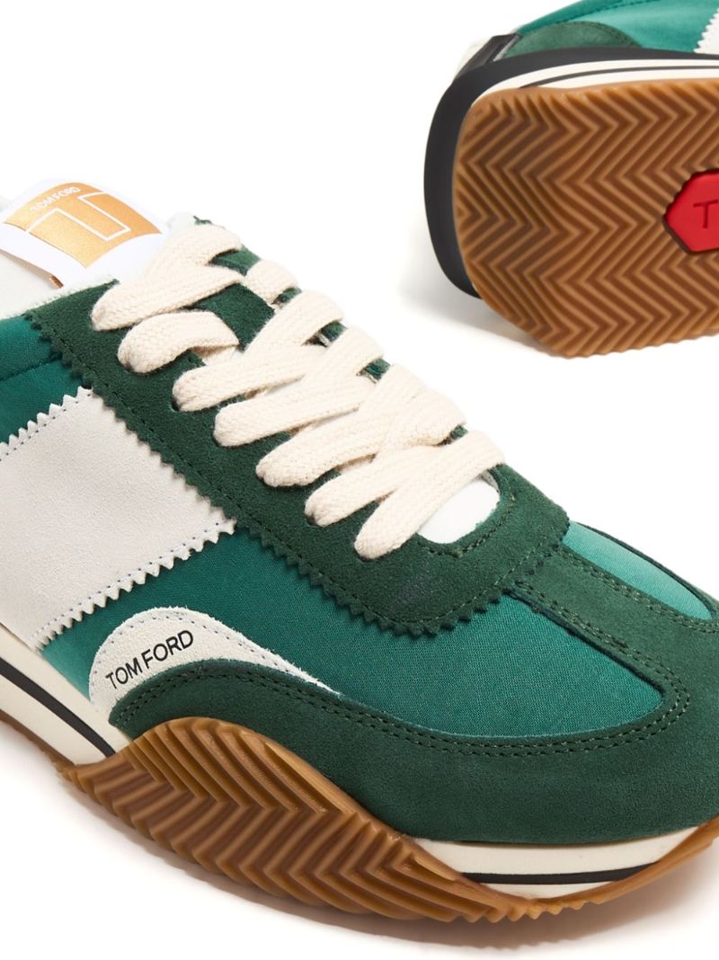 White James Panelled Sneakers
