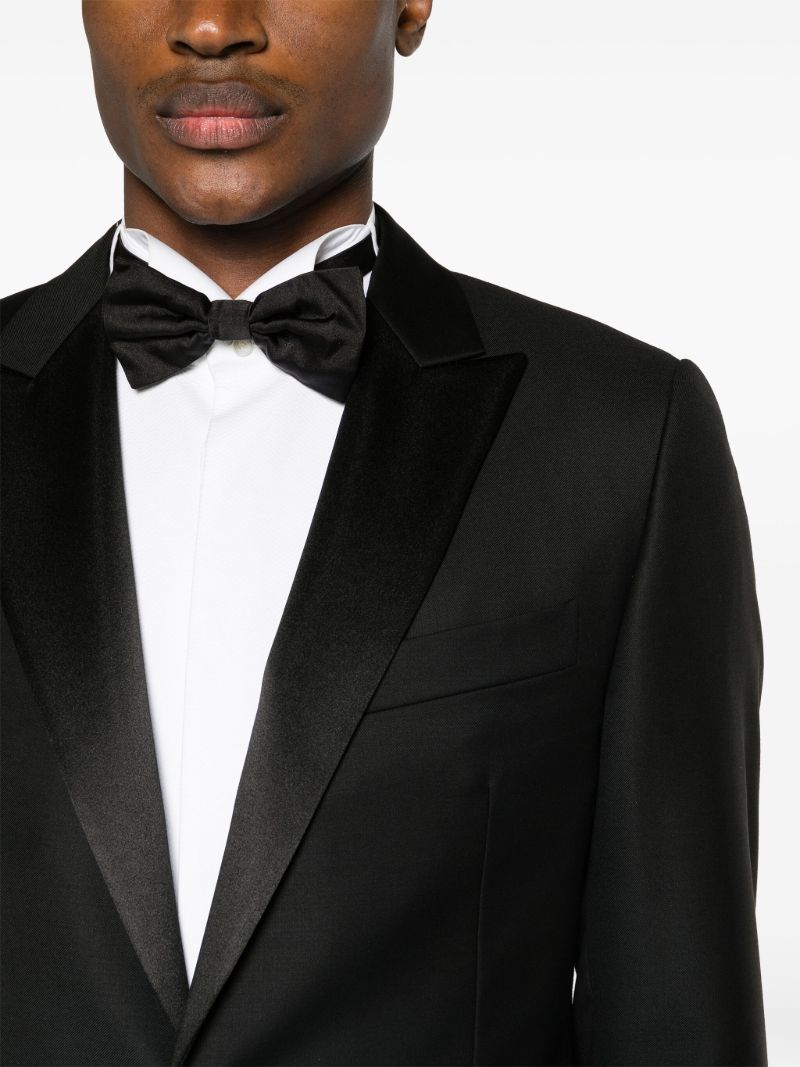 Black Single-breasted Wool Tuxedo