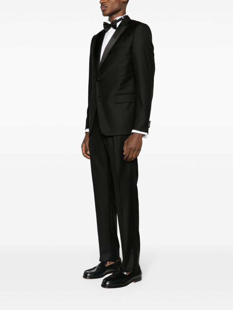 Black Single-breasted Wool Tuxedo