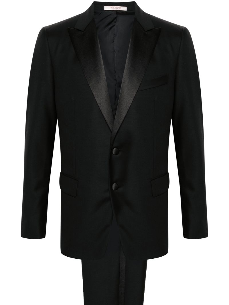 Black Single-breasted Wool Tuxedo