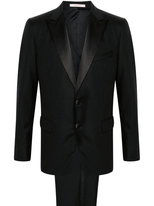 Black Single-breasted Wool Tuxedo