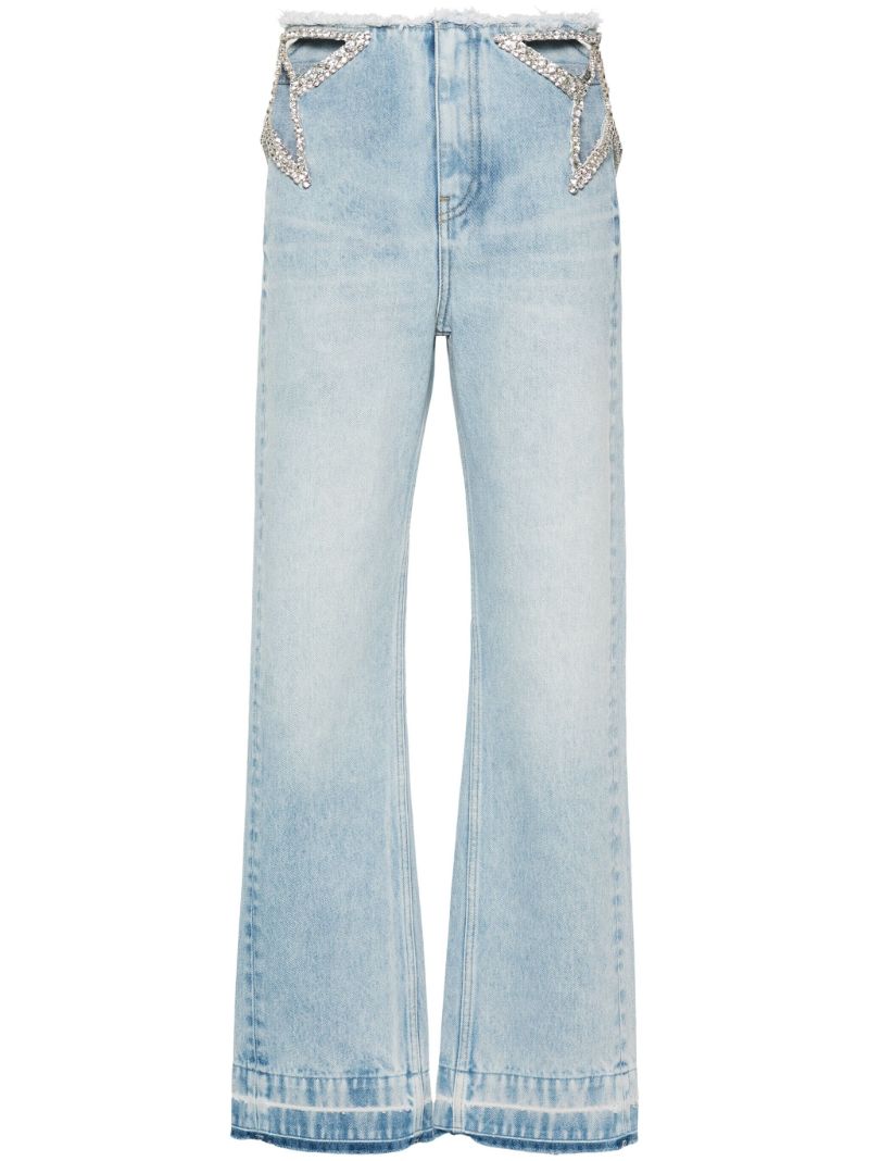 Blue Star Cut-out Jeans
