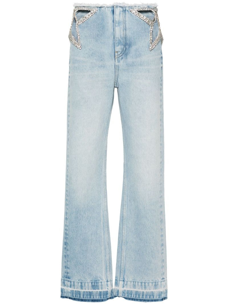 Blue Star Cut-out Jeans