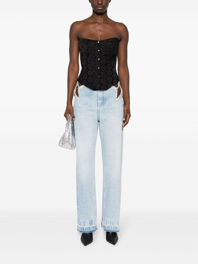 Blue Star Cut-out Jeans