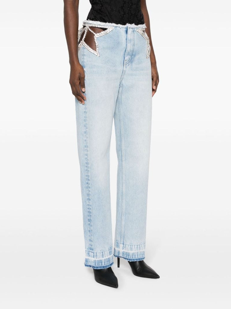 Blue Star Cut-out Jeans