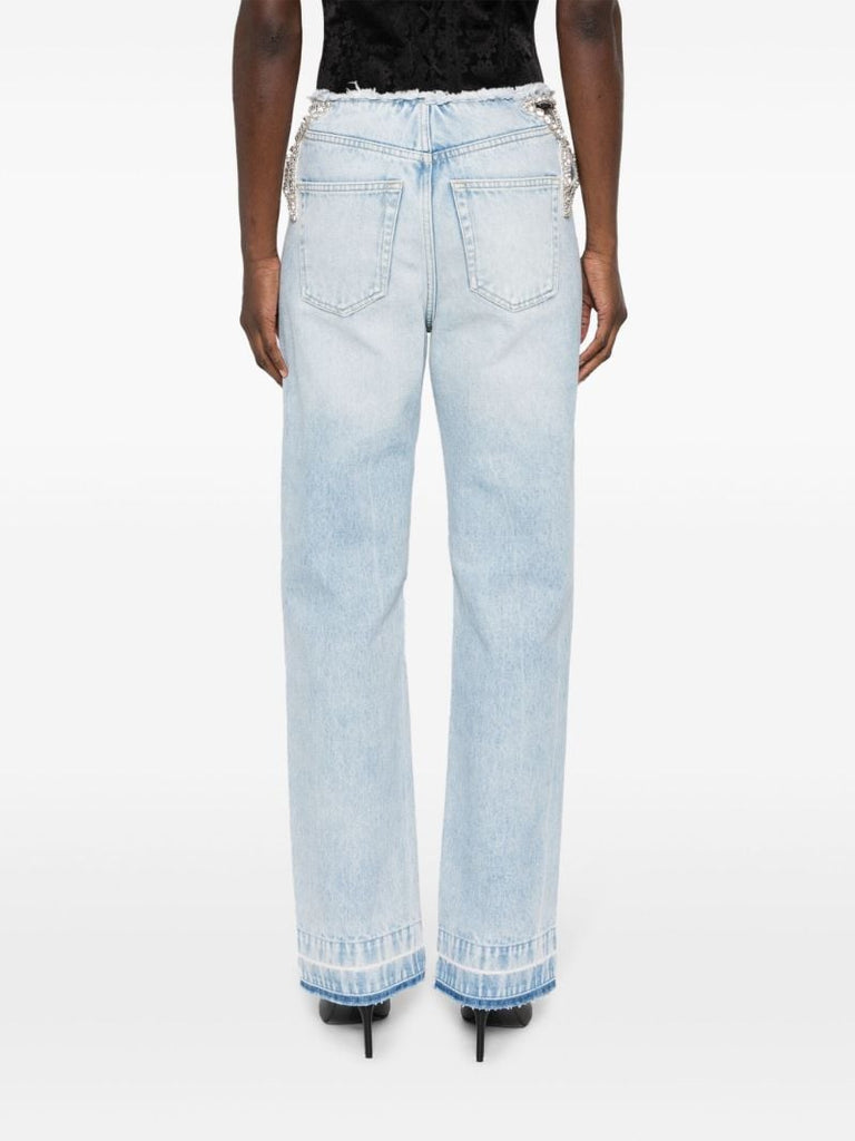 Blue Star Cut-out Jeans