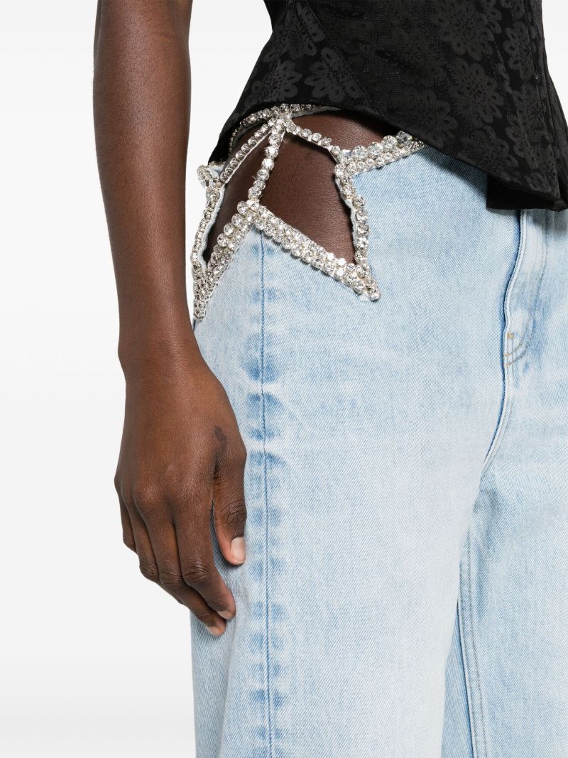 Blue Star Cut-out Jeans