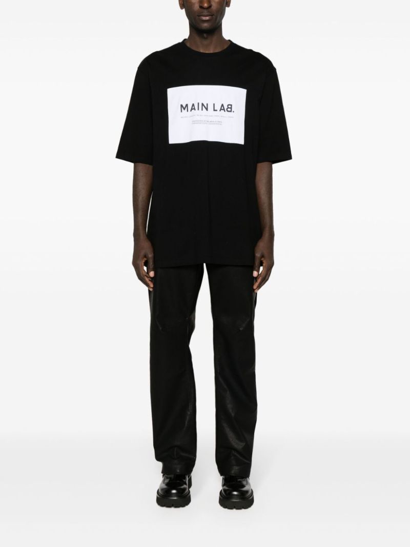 Black Logo-print Cotton T-shirt