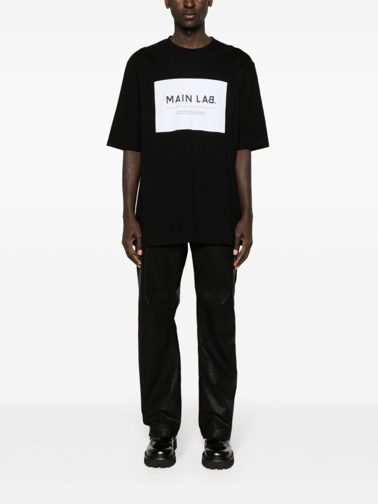 Black Logo-print Cotton T-shirt