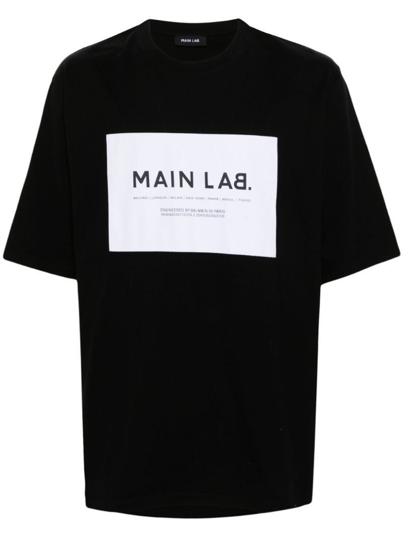 Black Logo-print Cotton T-shirt