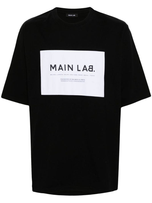 Black Logo-print Cotton T-shirt
