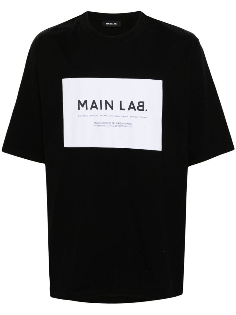 Black Logo-print Cotton T-shirt