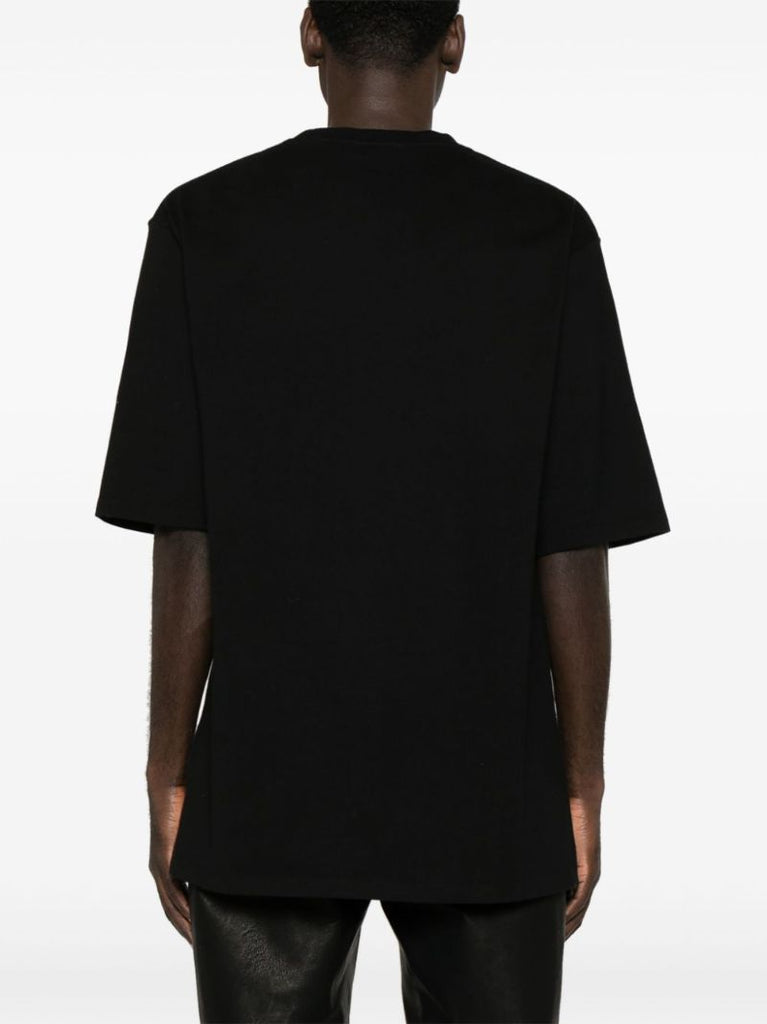 Black Logo-print Cotton T-shirt