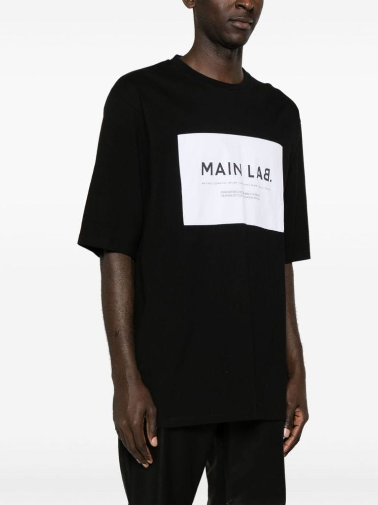 Black Logo-print Cotton T-shirt