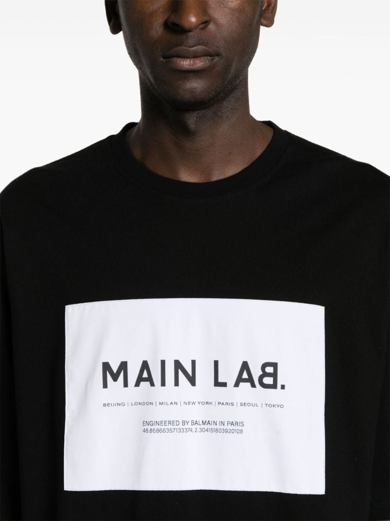 Black Logo-print Cotton T-shirt