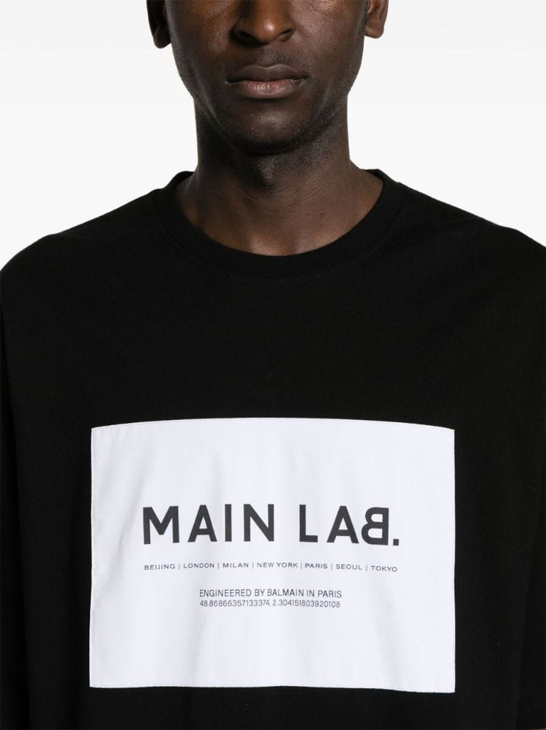 Black Logo-print Cotton T-shirt