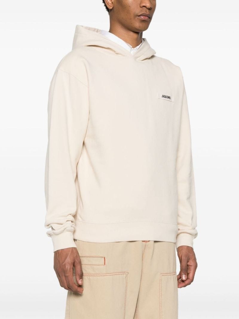 Neutral Le Hoodie Gros Grain Top