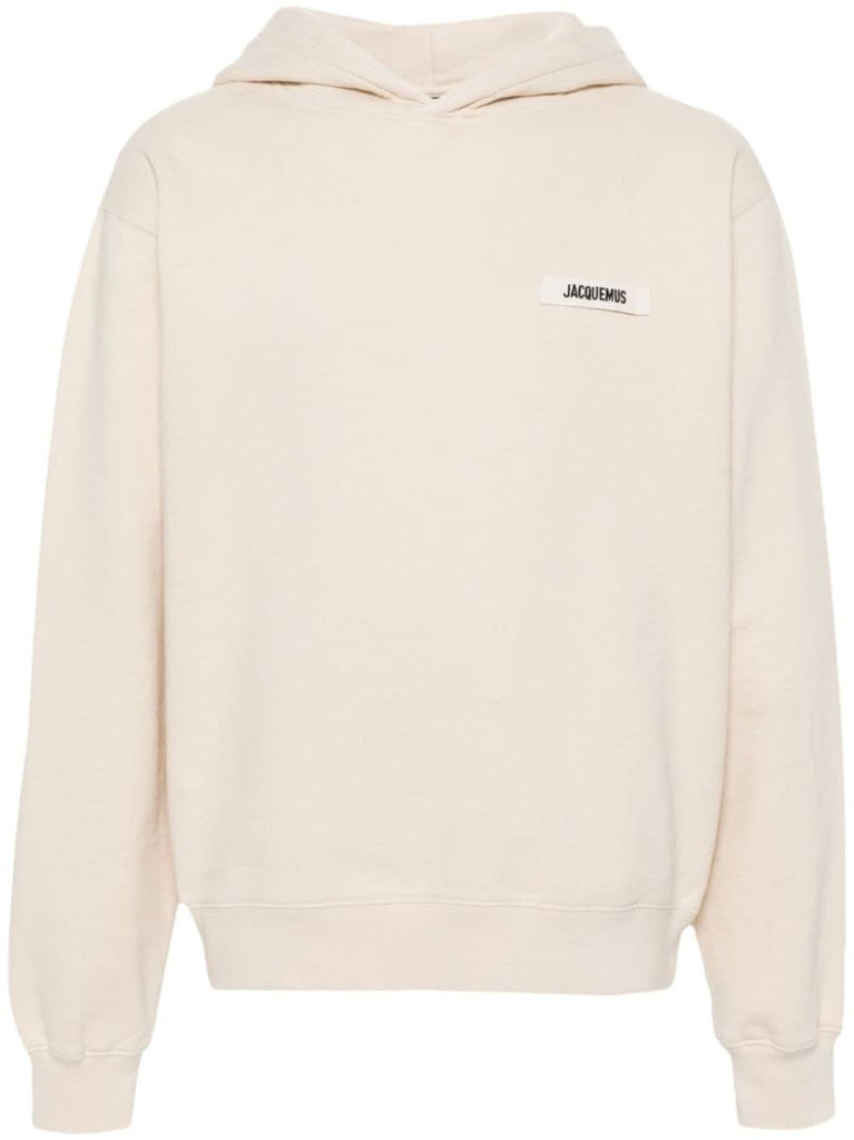 Neutral Le Hoodie Gros Grain Top