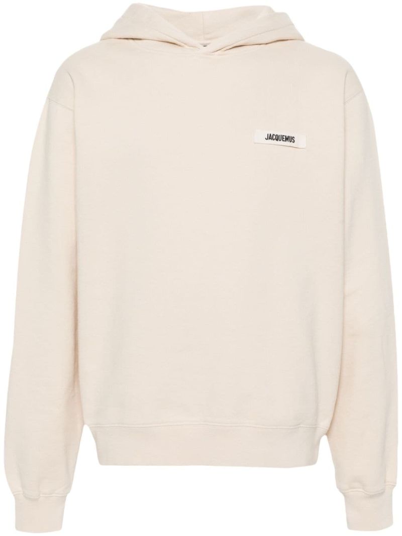 Neutral Le Hoodie Gros Grain Top