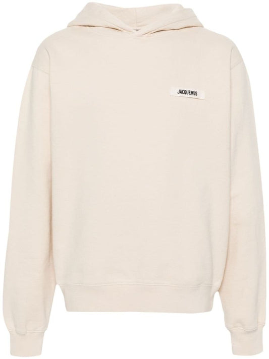 Neutral Le Hoodie Gros Grain Top