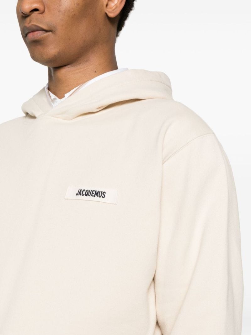 Neutral Le Hoodie Gros Grain Top