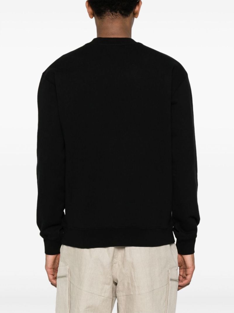 Black Le Sweatshirt Gros Grain Top