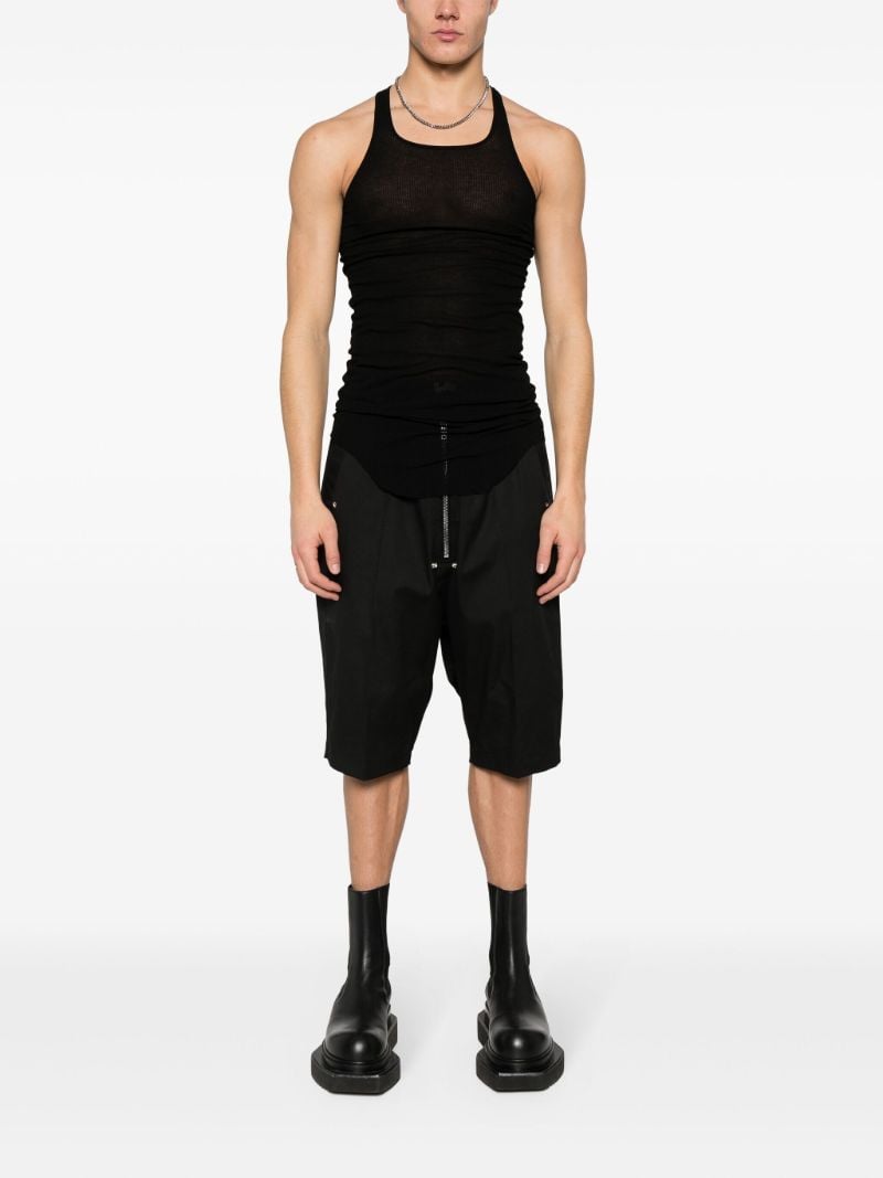 Black Ribbed Knit Tank Top