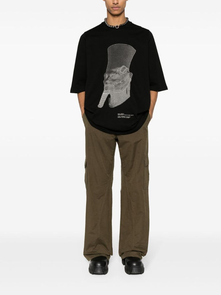 Black Ron Jumbo Ss Cotton T-shirt