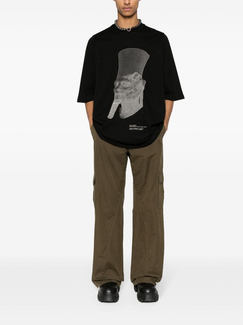 Black Ron Jumbo Ss Cotton T-shirt
