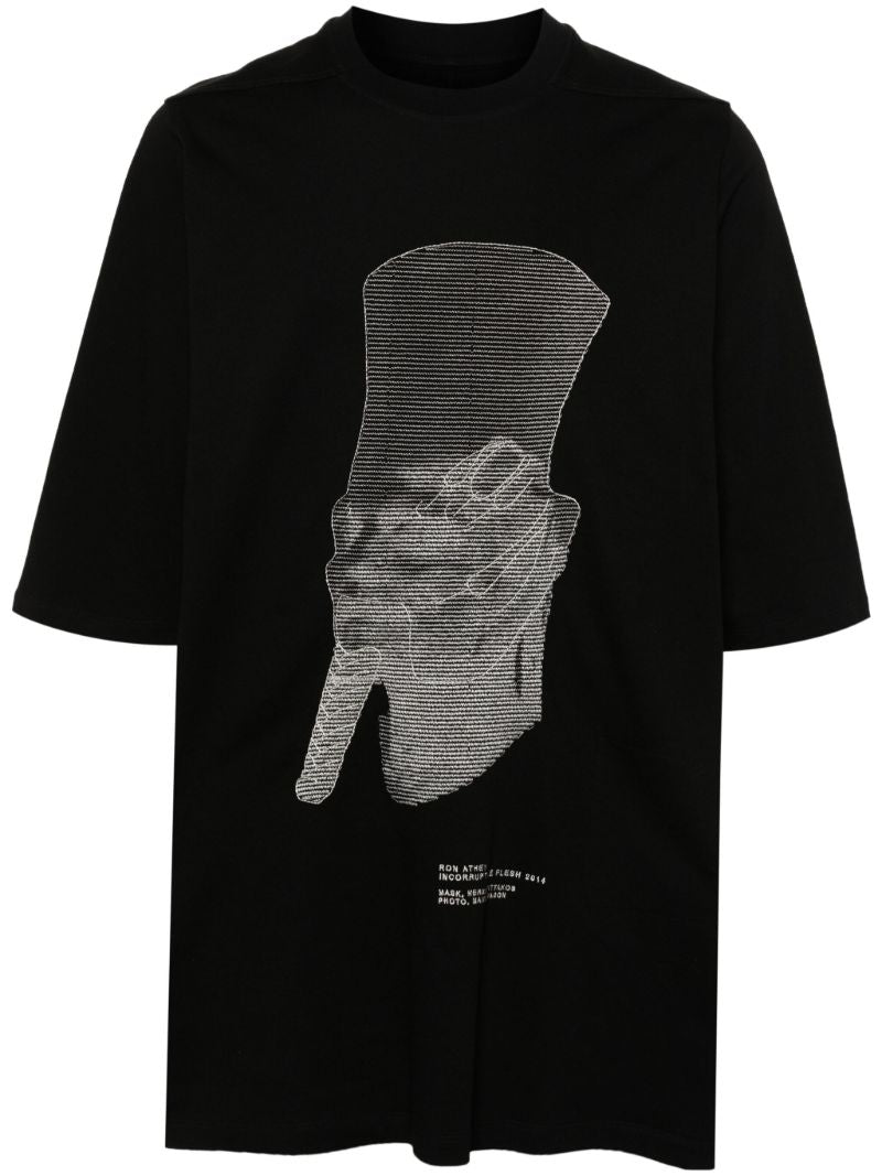 Black Ron Jumbo Ss Cotton T-shirt