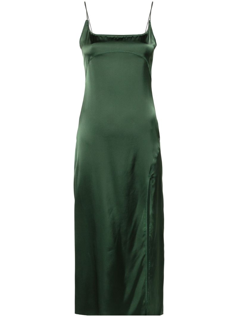 Green La Robe Slip Dress