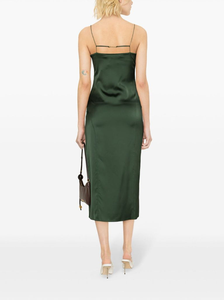 Green La Robe Slip Dress